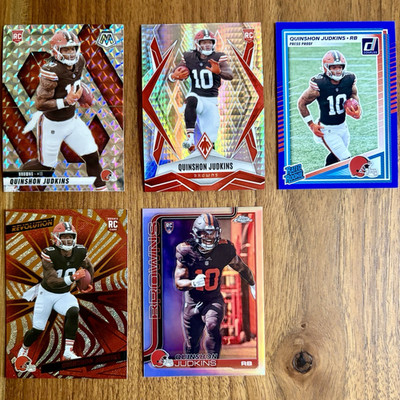 2025 Quinshon Judkins RC Lot Topps Chrome Donruss Phoenix Mosaic Browns