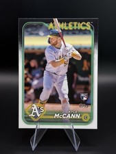 Kyle McCann 2024 Topps Update Series Rookie Trading Card #US37 Oakland Athletics