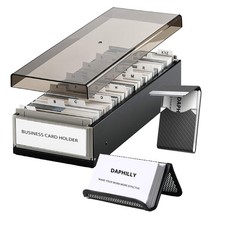 Business Card Holder for Desk, Business Card Holder Organizer, Credit Card Or...
