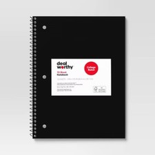 Subject Spiral Notebook College Ruled - Dealworthy  
