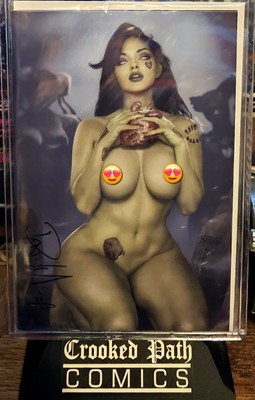 Zombie Tramp #56 Shikarii C2E2 Exclusive Full Naughty Signed By D. Mendoza w/COA
