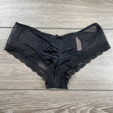 Victoria  s Secret Women  s Sheer Lace Cheeky Panties Black Large New