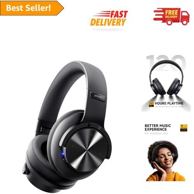 Wireless B8 Over-Ear Headphones with 120H Battery Life & Low Latency for Calls