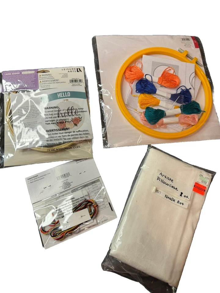 Nuevo Kit de Bordado y Kit de Punto de Cruz Lote Aguja Arte Buenas Vibraciones Solo Foto 2 de 4