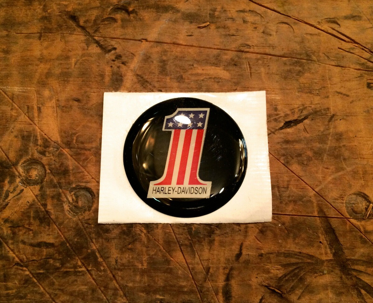 Harley Brake Caliper Insert Amf #1 Medallion Decal Emblem
