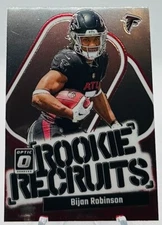 2023 Panini Optic Rookie Recruits Bijan Robinson Atlanta Falcons Rc #2