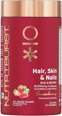 NT Biotin Gummies for Healthy Hair, Skin & Nails Growth (60 Gummy)