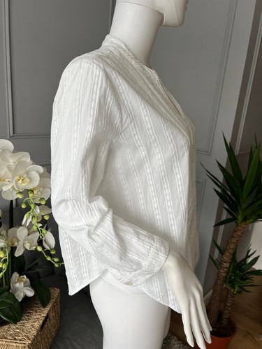 Blusa Top Camisa BCBGMAXAZRIA Mujer Talla M Algodón - Imagen 4 de 8