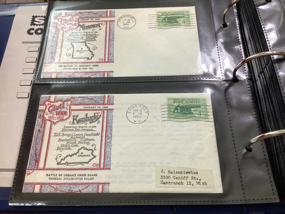 ICOLLECTZONE BOX LOTS & COLLECTIONS  Civil War FDC in new 200 Ct Album (LG006) - Image 4 of 4