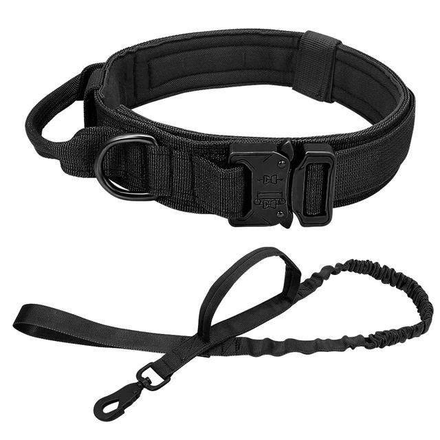 1.5" Wide Tactical Heavy Duty Nylon Large Dog Collar Military With Metal Buckle - Image 4 of 4