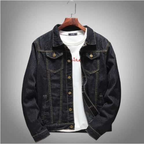 Baggy black deals jean jacket