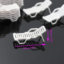 ZY21100 24pcs Model Trains HO TT Gauge 1:87 Bench Leisure Chair Settee Loungers