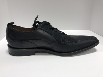 Giorgio Brutini, Gloster Black Leather Oxford Dress Shoes  display picture 3