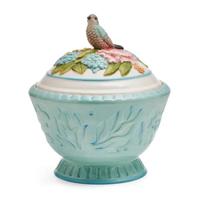 Fitz & Floyd Meadow 9.38in Cookie Jar