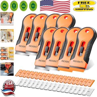 Ultimate Razor Blade Scraper Set - 8 Tools with Extra 240 Blades for Every Need