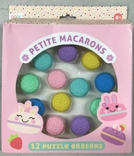 Ooly Petite Macarons Puzzle Erasers (12) - NEW