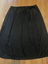 Vassarette Ladies Black Half Slip Size X Large