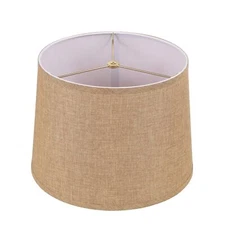 Aspen Creative 32077, Hardback Empire Transitional Spider Light Brown Lamp Sh...