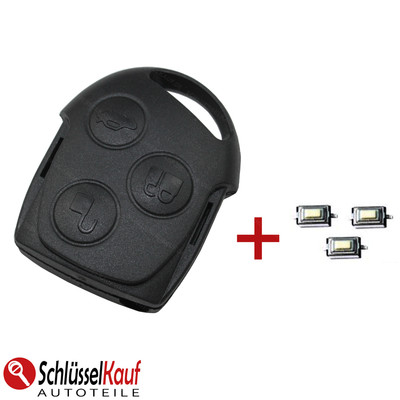 Autoschlüssel Gehäuse + 3x TASTER passend für FORD Fiesta Focus Fusion Ka Mondeo