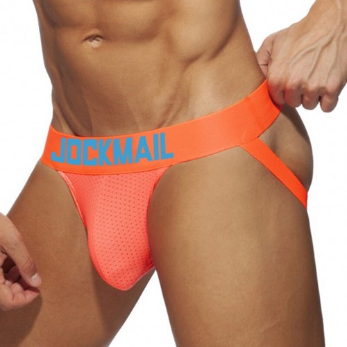 JOCKMAIL Men's Sexy Jockstrap Underwear Mesh Pouch Backless Briefs Quick Dry NEW - Picture 2 of 9