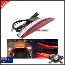 Curved Fender Tip LED RED Lens Rear Tail light Harley Breakouts FXSB 2013-2017
