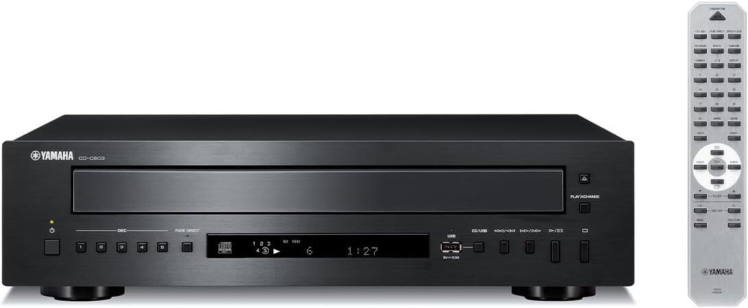 Yamaha CD-C603 5-Disc CD Changer USB Playback Pure Direct Hi-Fi