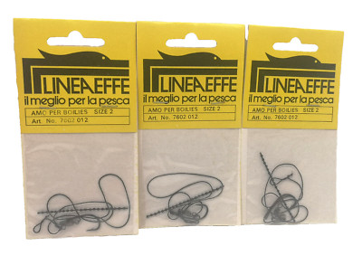 LINEAEFFE Art. 7602012 - Boilies Hook - Size 2 - Lot of 3 - FG46