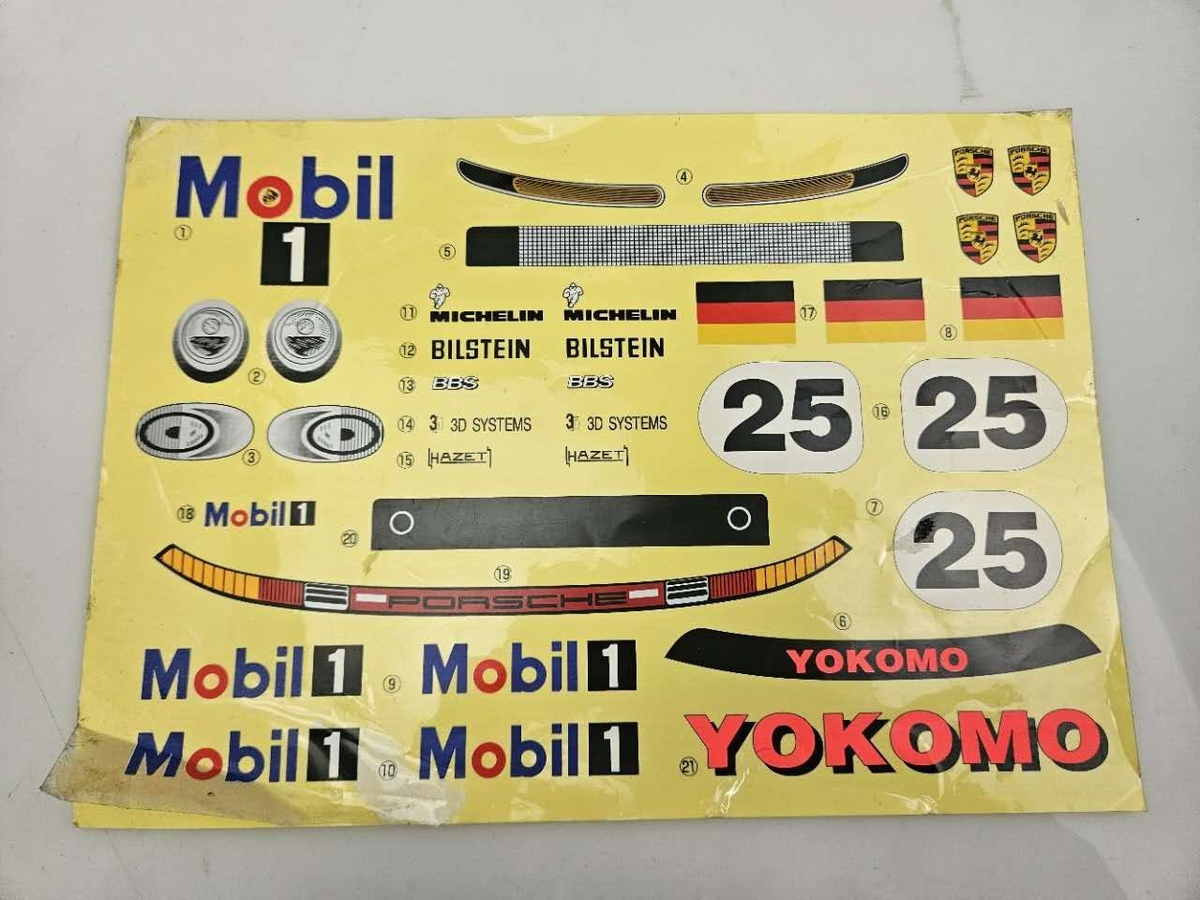ポルシェ911 GT1 RC 1/10 デカール　２つ Yokomo Racing 1/10 RC Sticker Decal Porsche 911 GT-1 | eBay