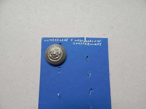Veralteter British Cumberland & Westmorland Constabulary Button 2,5 cm TW