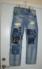 Prps jeans Mens Size 34w 34 In Demin PRPS Patch Purpose Donwan Harrell Barracuda