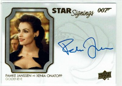 James Bond Villains & Henchmen 2021 Autogramm SS-FJ Famke Janssen Xenia Onatopp