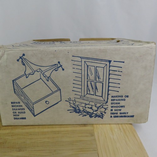 Juego de 4 abrazaderas de inglete Sears Craftsman 45 grados corte y abrazadera caja original vintage - Imagen 7 de 9
