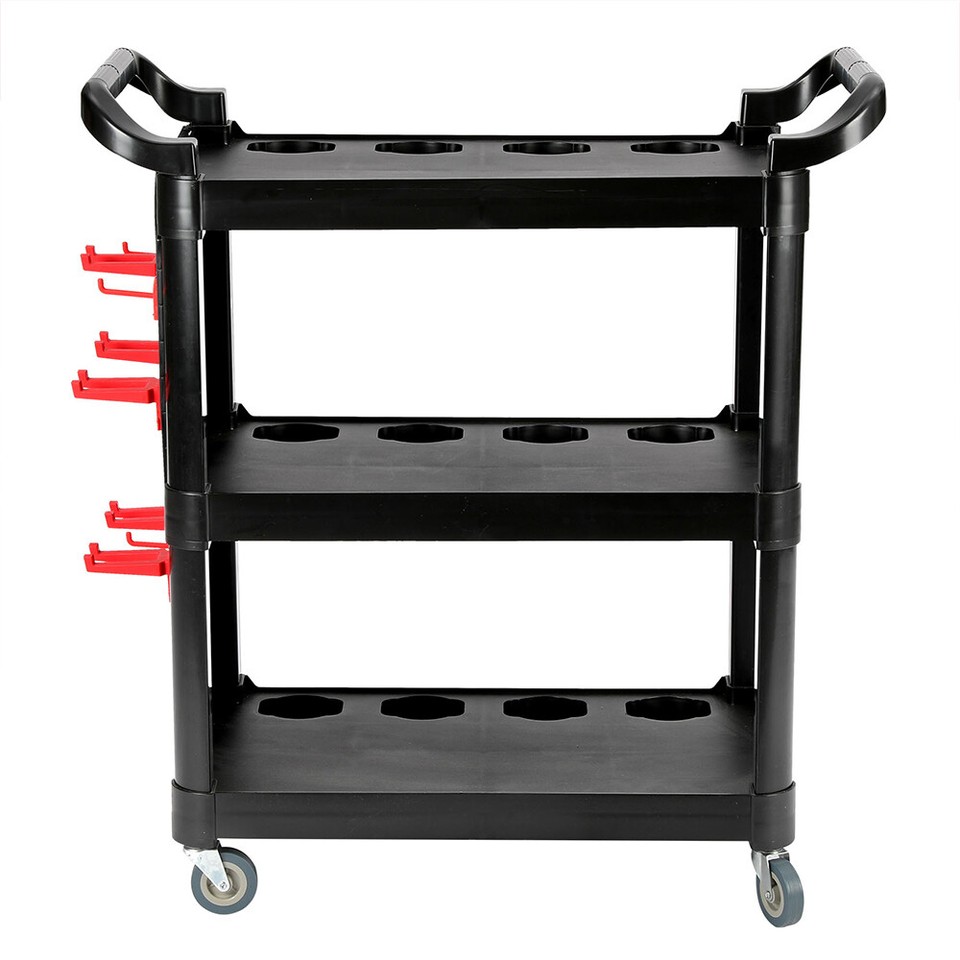 Tool Storage Heavy Duty Garage Trolley DIY 3 Tier Wheel Cart