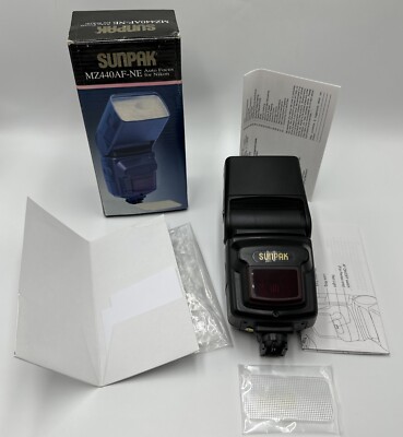 Sunpak Electronic Camera Flash MZ440AF-NE Auto-Focus for NIKON