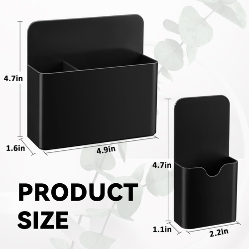 Magnetic Pen Holder for Refrigerator, 2-Pack Dry Erase Marker & Pencil Holder - Bild 2 von 12