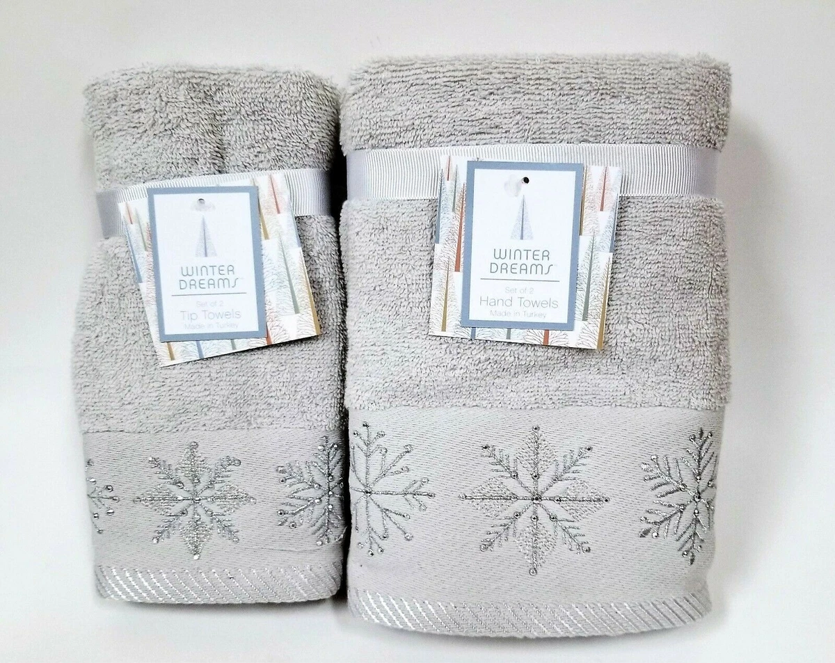 Winter dreams hand towels clearance