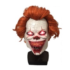 LED Pennywise Mask It Chapter Two Scary Joker Light Up Cosplay Halloween Mask