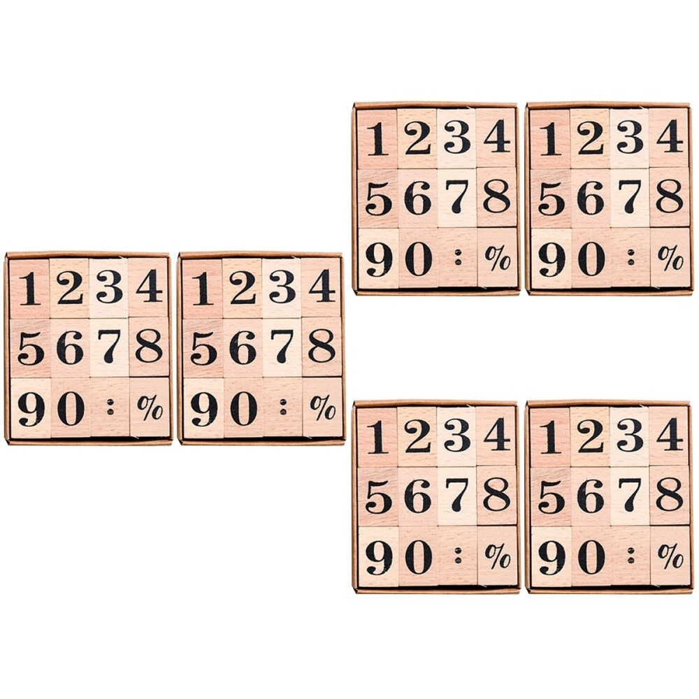 6 Sets Thank You Stamp DIY Scrapbook Month Abbreviation Seal Vintage eBay