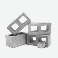 1:6 Scale Mini Cinder Blocks 4pk for 12 inch Action Figures MMS-A001