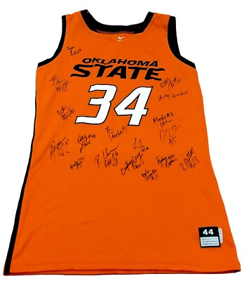 Women's Oklahoma State Cowboys Team Signed Vicky McIntyre 2010-11 GU Jersey