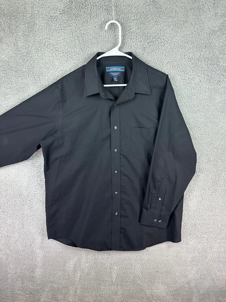 Croft & Barrow Black Classic Fit Dress Shirts for Men for sale | eBay