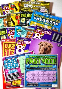 NEW YORK $77 Face Value LOTTERY Scratch Off Losing Scratcher Tickets NY 2022
