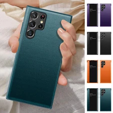 For Samsung Galaxy S25 Ultra|+ Smart Flip Shockproof PU Leather Slim Phone Case