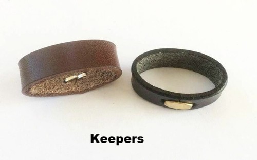 1" Finished Leather Belt Strips Blanks 9-10 oz. w/Snaps for buckle 4 Colors - Picture 5 of 6