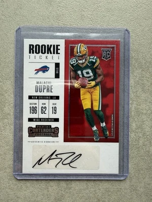 Malachi Dupre Buffalo Bills Panini Contenders Rookie Ti. Auto NFL Football 2017 - Bild 1 von 2
