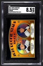 2021 Topps Heritage #253 MIZE/TARIK SKUBAL Chrome Black Refractor 20/72, SGC 8.5