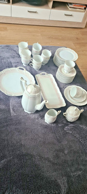 Hutschenreuther Viktoria Verbena, Kaffeeservice, Rosé-gold, für 12 Personen