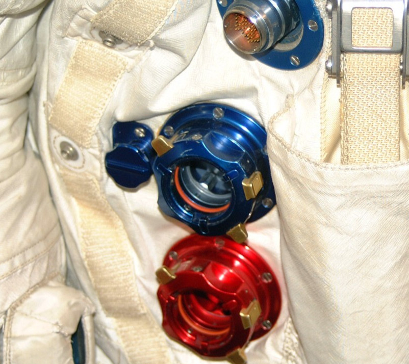 Fully Functional Apollo Spacesuit Chest Fitting & Plenum  - High Quality Replica
