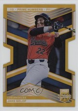 2023 Panini Elite Extra Edition Gold Prime Numbers Die-Cut 7/10 Jake Gelof 08jk