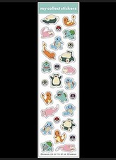 Pok mon Sticker Sheet 20pcs Multicolor Matte Paper Charmander Squirtle Bulbasaur